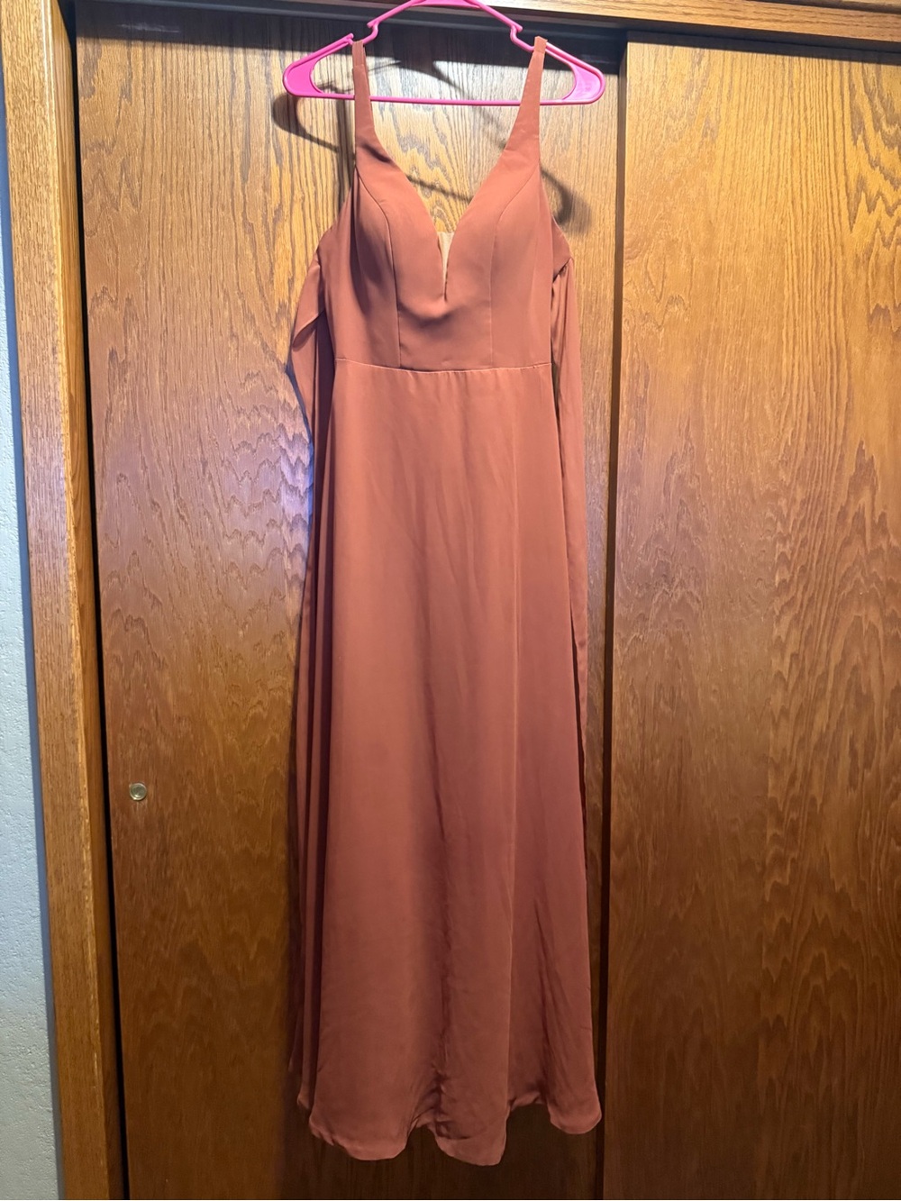 SORELLA VITA Rust V-Neck Maxi Dress
